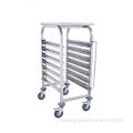 Stainless Steel Square Tube Bakery Trolley